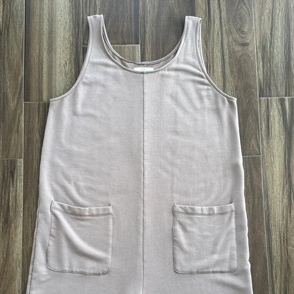 Madewell MWL Superbrushed Pull-On Jumpsuit in Telluride Stone, Medium - Picture 3 of 14